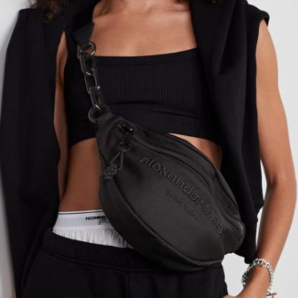 Alexander Wang Black Primal Fanny Pack